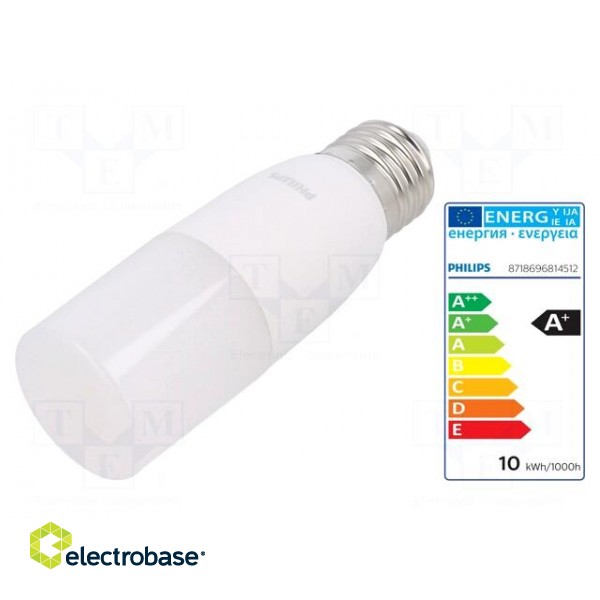 LED lamp | warm white | E27 | 230VAC | 950lm | P: 9.5W | 240° | 3000K image 1
