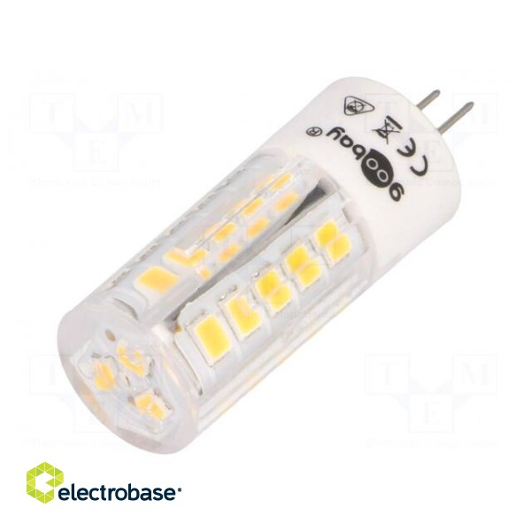 LED lamp | warm white | G4 | 12VDC | 12VAC | 340lm | 3.5W | 280° | 2700K paveikslėlis 1