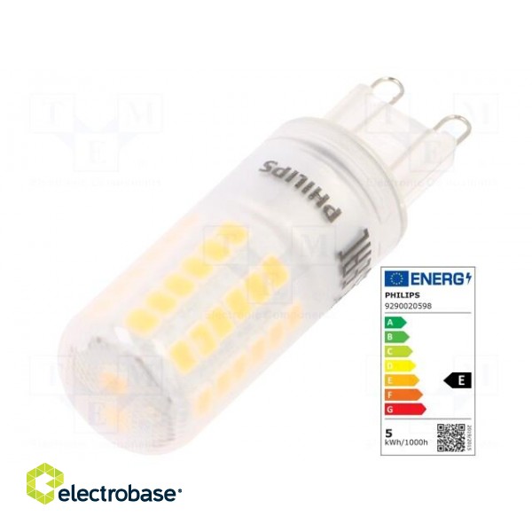 LED lamp | warm white | G9 | 230VAC | 570lm | P: 4.8W | 3000K | CRImin: 80 фото 1