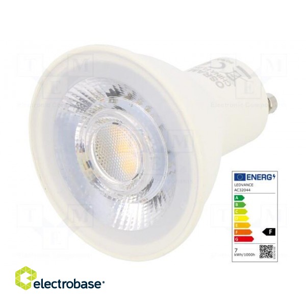 LED lamp | warm white | GU10 | 230VAC | 575lm | P: 6.5W | 2700K | CRImin: 80 фото 1
