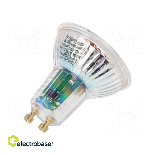 LED lamp | warm white | GU10 | 230VAC | 575lm | P: 6.9W | 60° | 3000K фото 2