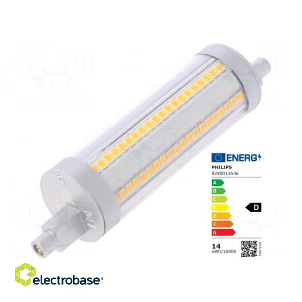 LED lamp | warm white | R7S | 230VAC | 2000lm | P: 14W | 3000K | CRImin: 80 image 1