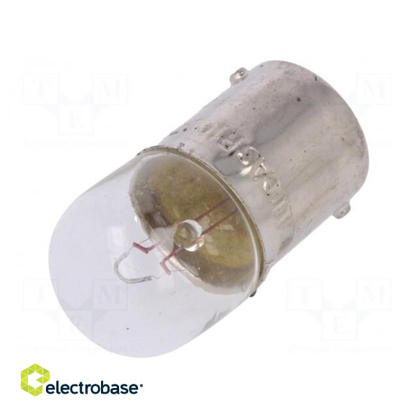 Filament lamp: automotive | BA15S SCC | transparent | 12V | 10W | LLB