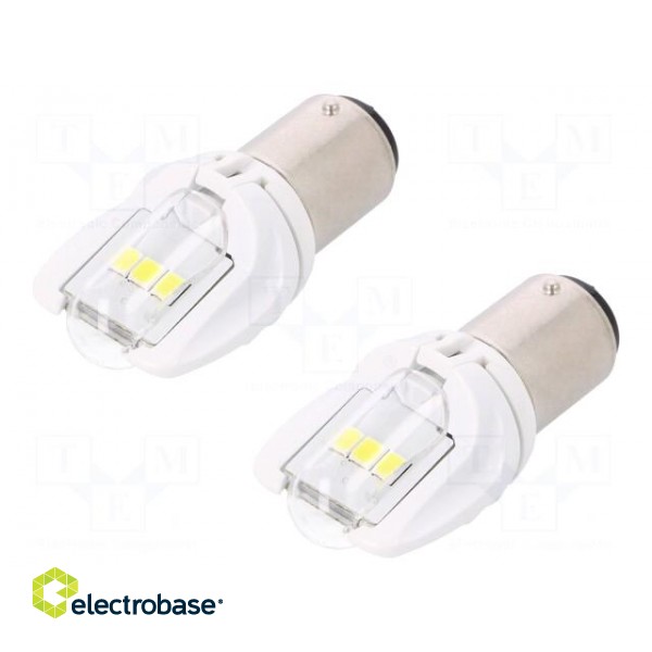 Filament lamp: automotive | BAY15D | white | 12V | 1W | VISIONPRO LED