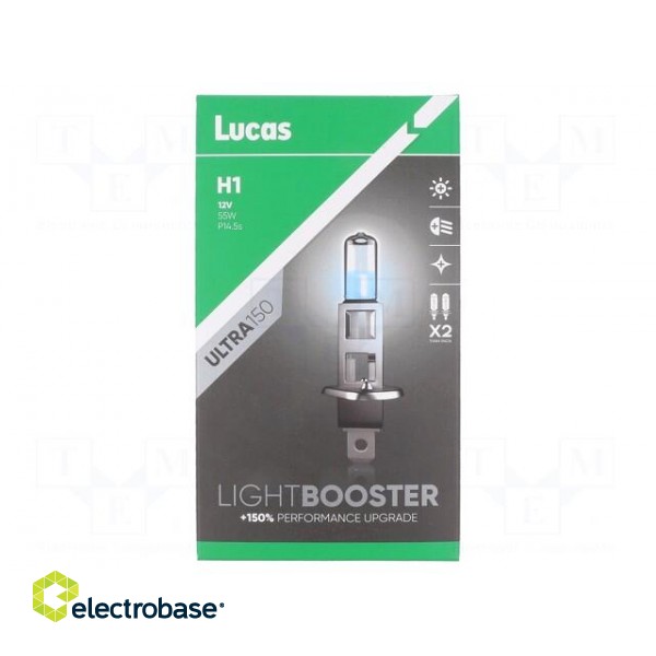 Filament lamp: automotive | P14,5s | 12V | 55W | Ultra | LIGHTBOOSTER image 1