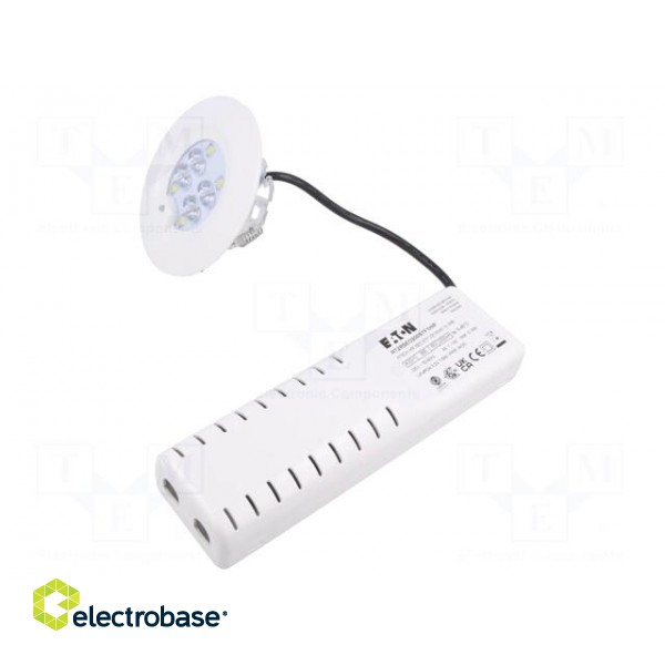 Lamp: LED emergency luminaire | RoundTech | IP65 | white | 1.1W | 200lm