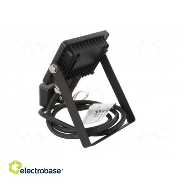 Lamp: LED flood light | 220/240VAC | 10W | cool white | 100° | 6400K фото 4