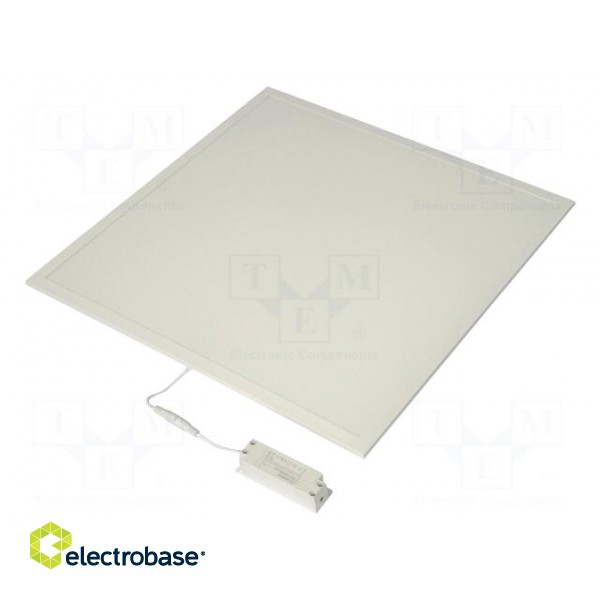 Lamp: LED light panel | PANEL VALUE 600 | 4000K | IP20 | Body: white