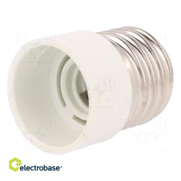 Lampholder: adapter | Body: white | Ø: 24mm | L: 42mm | for lamp image 1