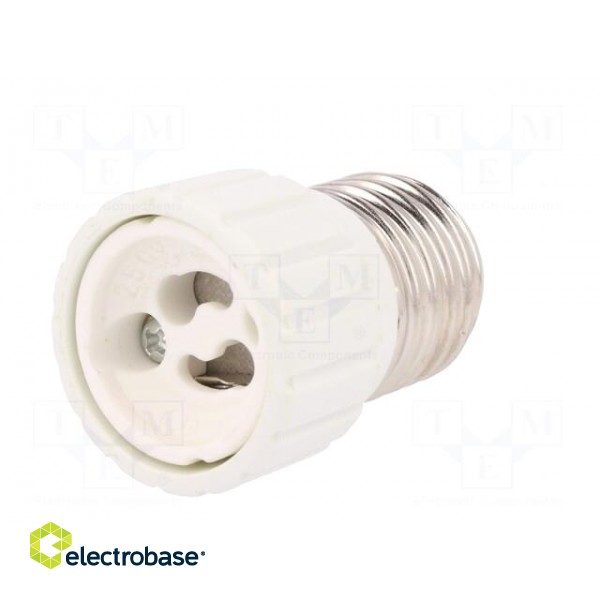 Lampholder: adapter | Body: white | Ø: 34mm | L: 54mm | for lamp image 2