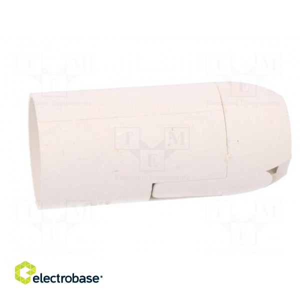 Lampholder: for lamp | E14 | Body: white | Ø: 26mm | Mat: thermoplastic image 3