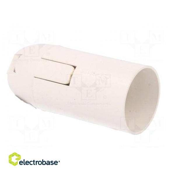 Lampholder: for lamp | E14 | Body: white | Ø: 26mm | Mat: thermoplastic image 8