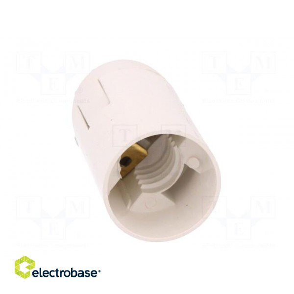 Lampholder: for lamp | E14 | Body: white | Ø: 26mm | Mat: thermoplastic image 9