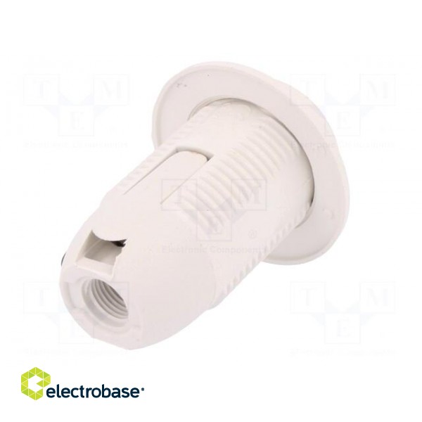 Lampholder: for lamp | E14 | with flange | Body: white | Ø: 28mm | L: 57mm image 6