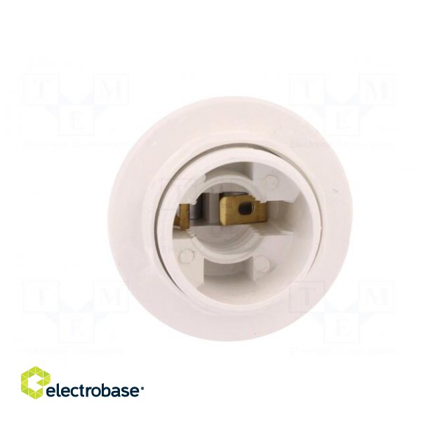 Lampholder: for lamp | E14 | with flange | Body: white | Ø: 28mm | L: 57mm image 9