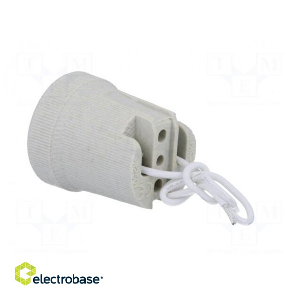 Lampholder: for lamp | E27 | 150mm | Leads: cables image 4