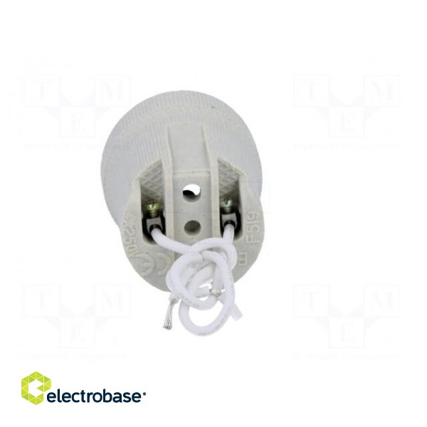 Lampholder: for lamp | E27 | 150mm | Leads: cables image 5