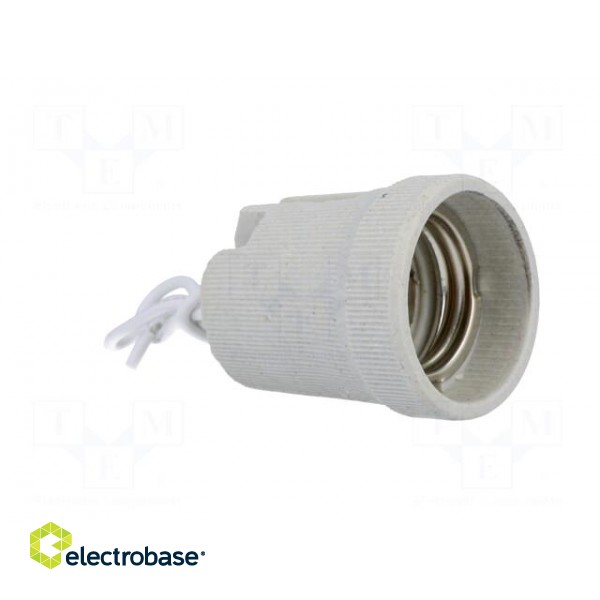 Lampholder: for lamp | E27 | 150mm | Leads: cables image 8