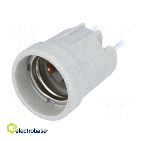 Lampholder: for lamp | E27 | 150mm | Leads: cables image 1