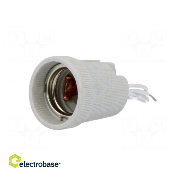 Lampholder: for lamp | E27 | 150mm | Leads: cables image 2