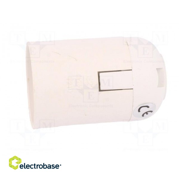 Lampholder: for lamp | E27 | Body: white | Ø: 39mm | Mat: thermoplastic image 3