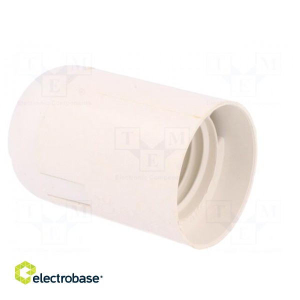 Lampholder: for lamp | E27 | Body: white | Ø: 39mm | Mat: thermoplastic фото 8