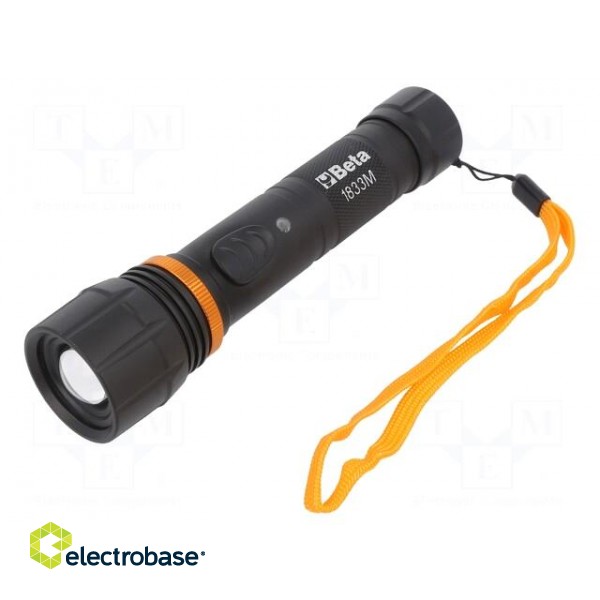 Torch: LED | 162mm | 700lm | black | IP66 paveikslėlis 1