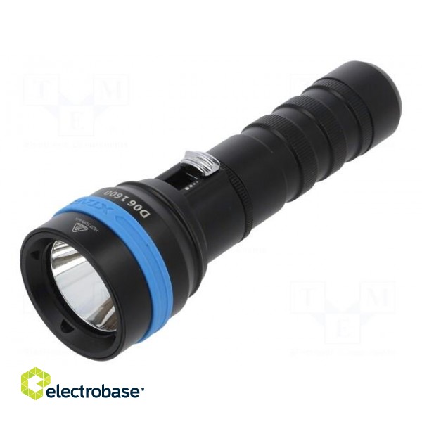 Torch: LED diving | L: 152mm | 10/1600lm | Ø: 29÷45mm | IPX8 image 1