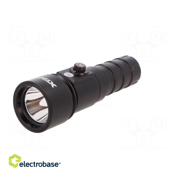Torch: LED diving | L: 155mm | 60/200/600/1100lm | Ø: 46mm | IPX8 | 6000K image 3