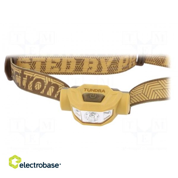 Torch: LED headtorch | 215lm | 60x38x30mm | beige image 2