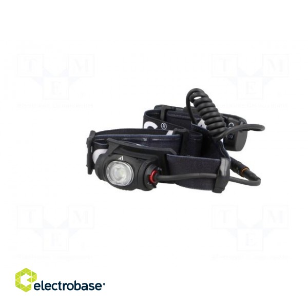 Torch: LED headtorch | 400lm | 95x32x35mm | Colour: black | 3W paveikslėlis 5