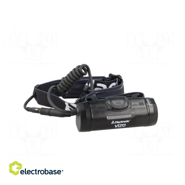 Torch: LED headtorch | 400lm | 95x32x35mm | Colour: black | 3W фото 8