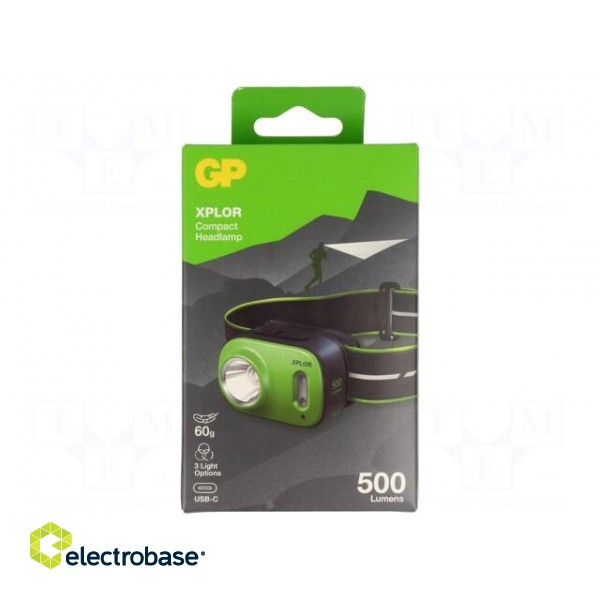 Torch: LED headtorch | 5lm,60lm,200lm,500lm | IPX6 | XPLOR