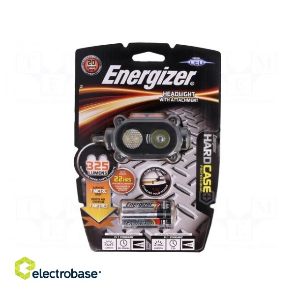 Torch: LED headtorch | waterproof | 22h | 325lm | Series: HARDCASE