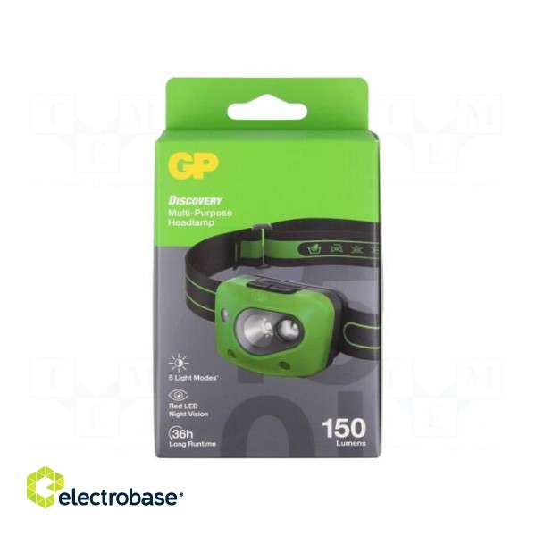 Torch: LED headtorch | waterproof | 35lm,150lm | IPX4
