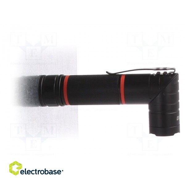 Torch: LED | L: 152mm | 100÷310lm | Ø: 30mm | Colour: black | IP54 image 4
