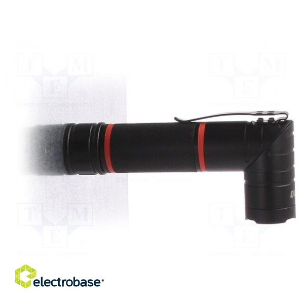 Torch: LED | L: 152mm | 100÷310lm | Ø: 30mm | Colour: black | IP54 paveikslėlis 4