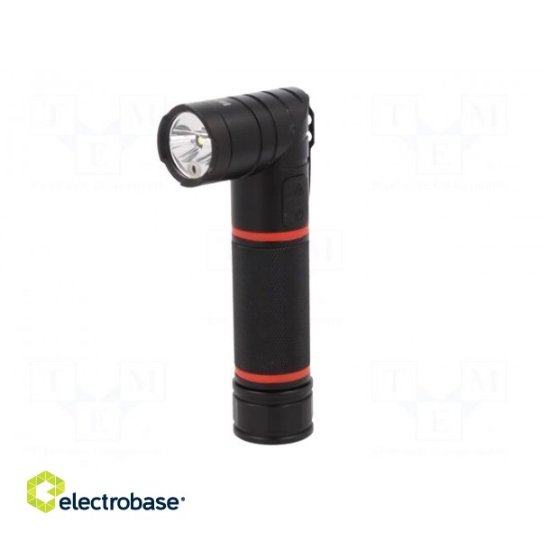 Torch: LED | L: 152mm | 100÷310lm | Ø: 30mm | Colour: black | IP54 image 5