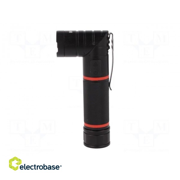 Torch: LED | L: 152mm | 100÷310lm | Ø: 30mm | Colour: black | IP54 image 6