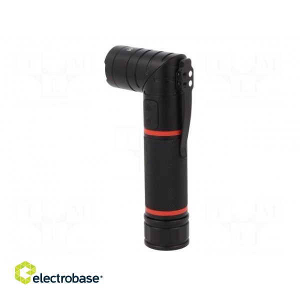 Torch: LED | L: 152mm | 100÷310lm | Ø: 30mm | Colour: black | IP54 image 7