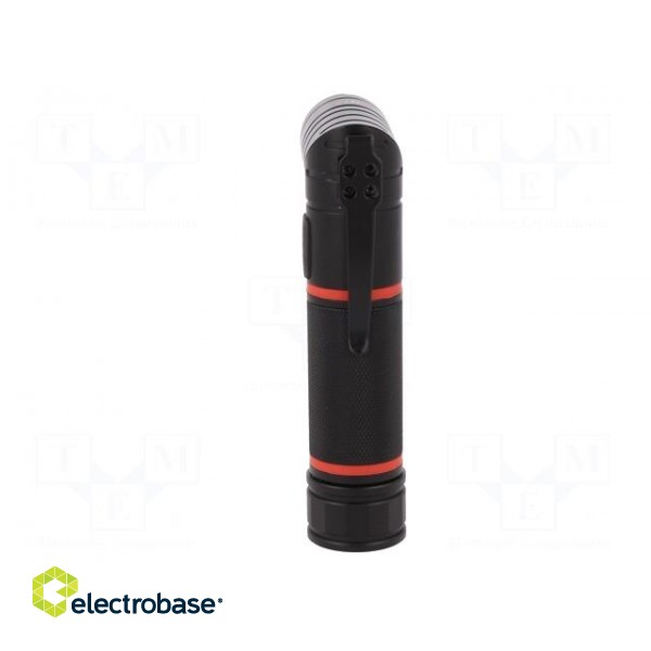 Torch: LED | L: 152mm | 100÷310lm | Ø: 30mm | Colour: black | IP54 image 8