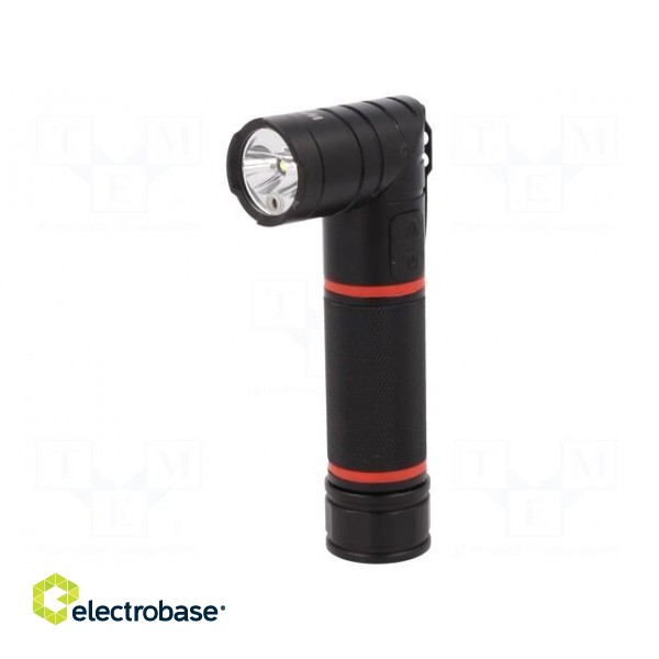 Torch: LED | L: 152mm | 100÷310lm | Ø: 30mm | Colour: black | IP54 image 1