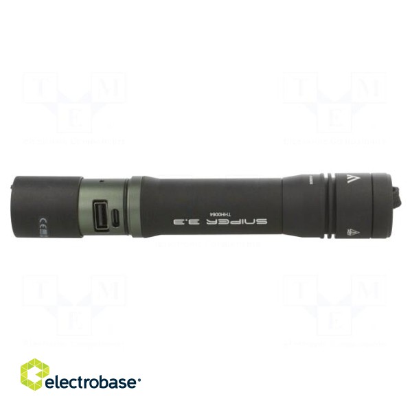 Torch: LED | luminous flux adjustment | 4h | IP66 | Sniper 3.3 image 2