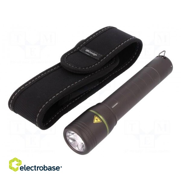 Torch: LED | No.of diodes: 1 | 25/1000lm | Ø35x166mm | Colour: black image 1