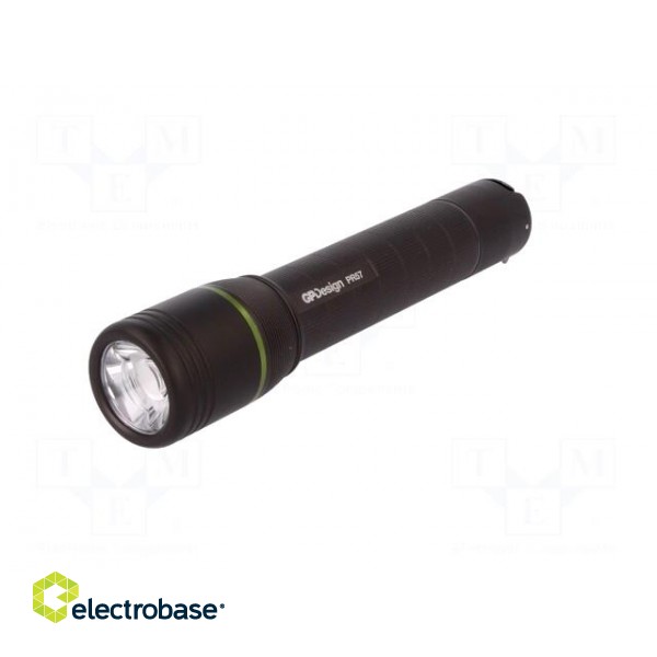 Torch: LED | No.of diodes: 1 | 25/1000lm | Ø35x166mm | Colour: black image 3
