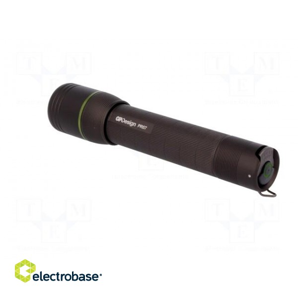 Torch: LED | No.of diodes: 1 | 25/1000lm | Ø35x166mm | Colour: black image 5