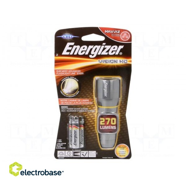 Torch: LED | waterproof | 2.5h | 250lm | set of batteries