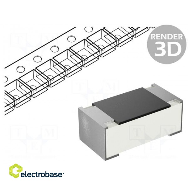 Resistor: thick film | SMD | 0201 | 330kΩ | 50mW | ±1% | -55÷155°C