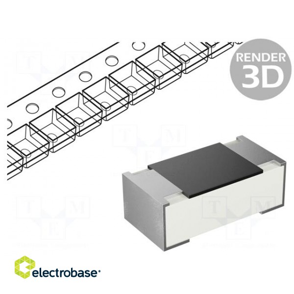 Resistor: thick film | 0402 | 33Ω | 62.5mW | ±5% | 100ppm/°C | 50V