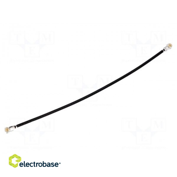 Cable: coaxial | U.FL,both sides | female | angled 90° | female